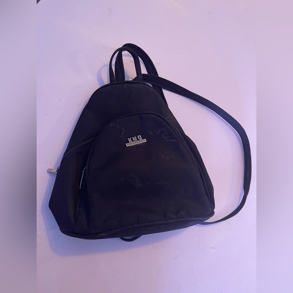 KSM Black Backpack Style Bag